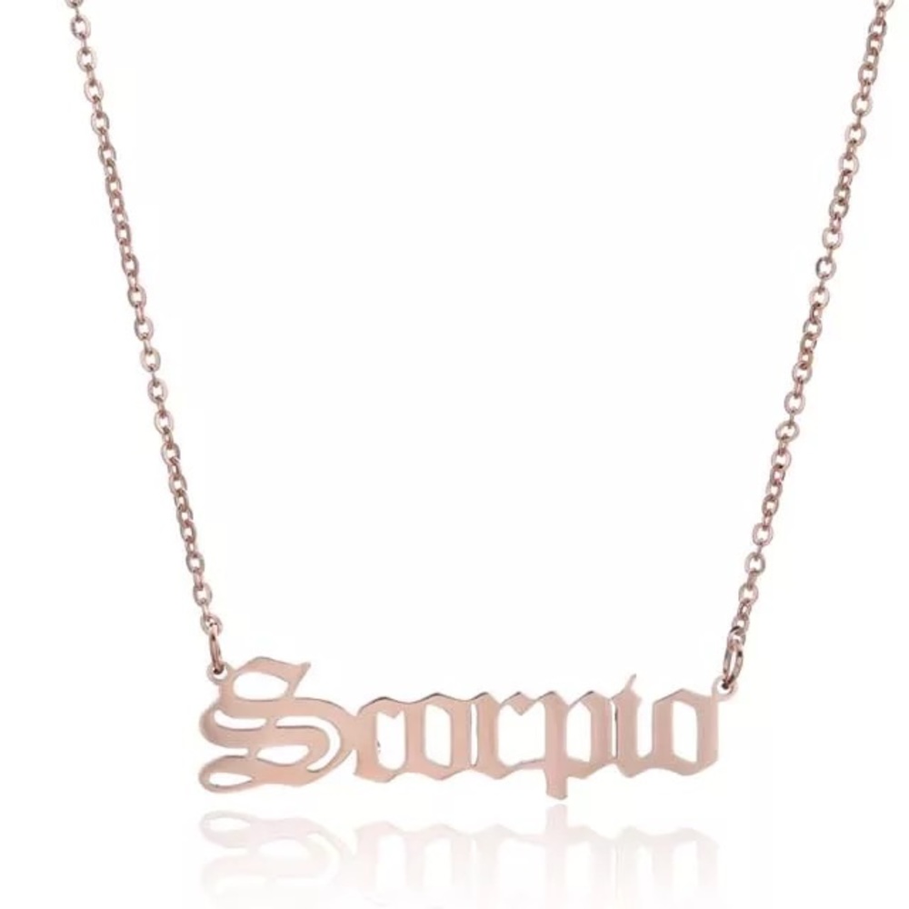 Scorpio Zodiac Necklace (RoseGold)